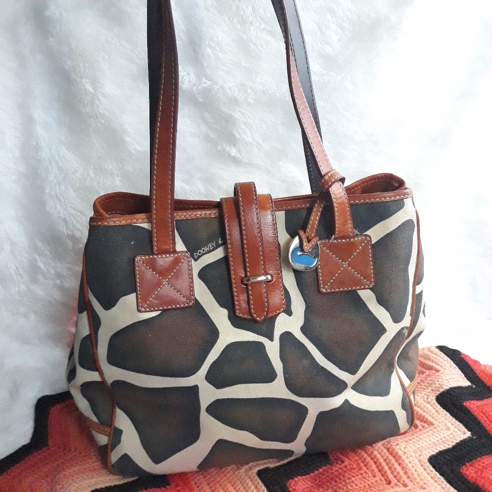 Dooney and Bourke Giraffe print purse bag